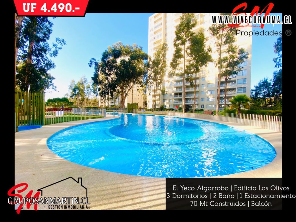 ALGARROBO – DEPARTAMENTO EN VENTA EDIFICIO EL OLIVO ALGARROBO NORTE ( MIRASOL ) Imagen 1