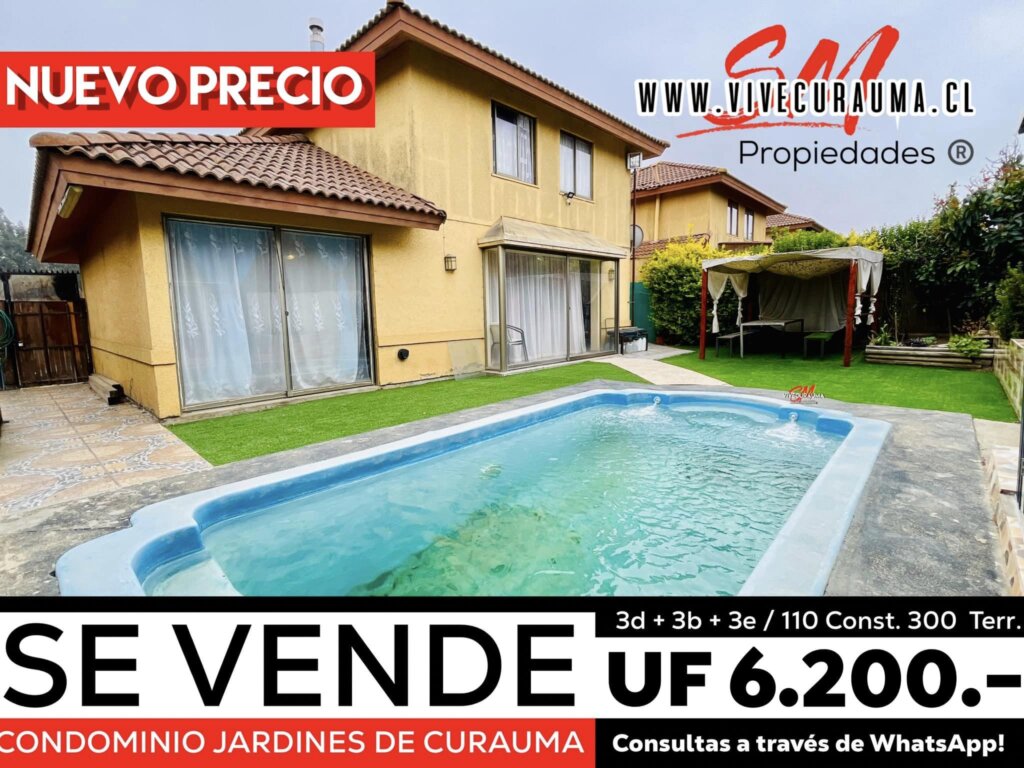 CURAUMA – CASA EN VENTA CONDOMINIO JARDINES DE CURAUMA Imagen 1