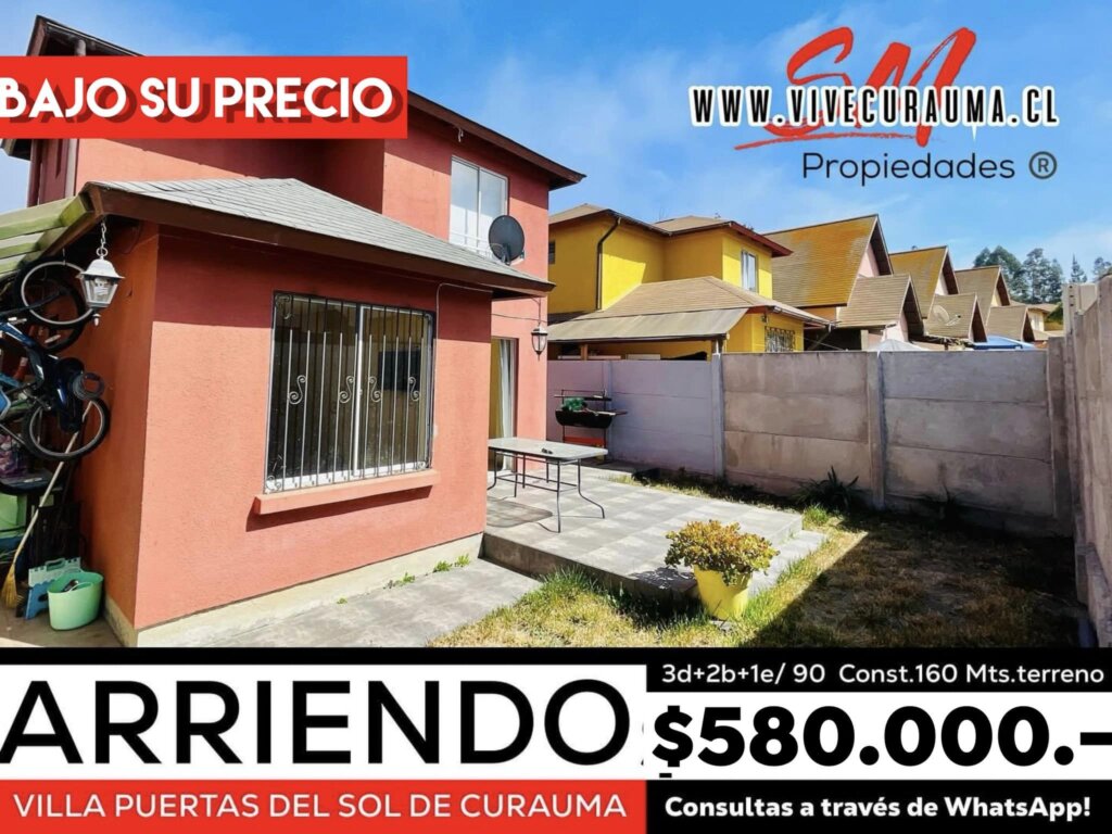 CURAUMA – CASA EN ARRIENDO VILLA PUERTAS DEL SOL Imagen 2