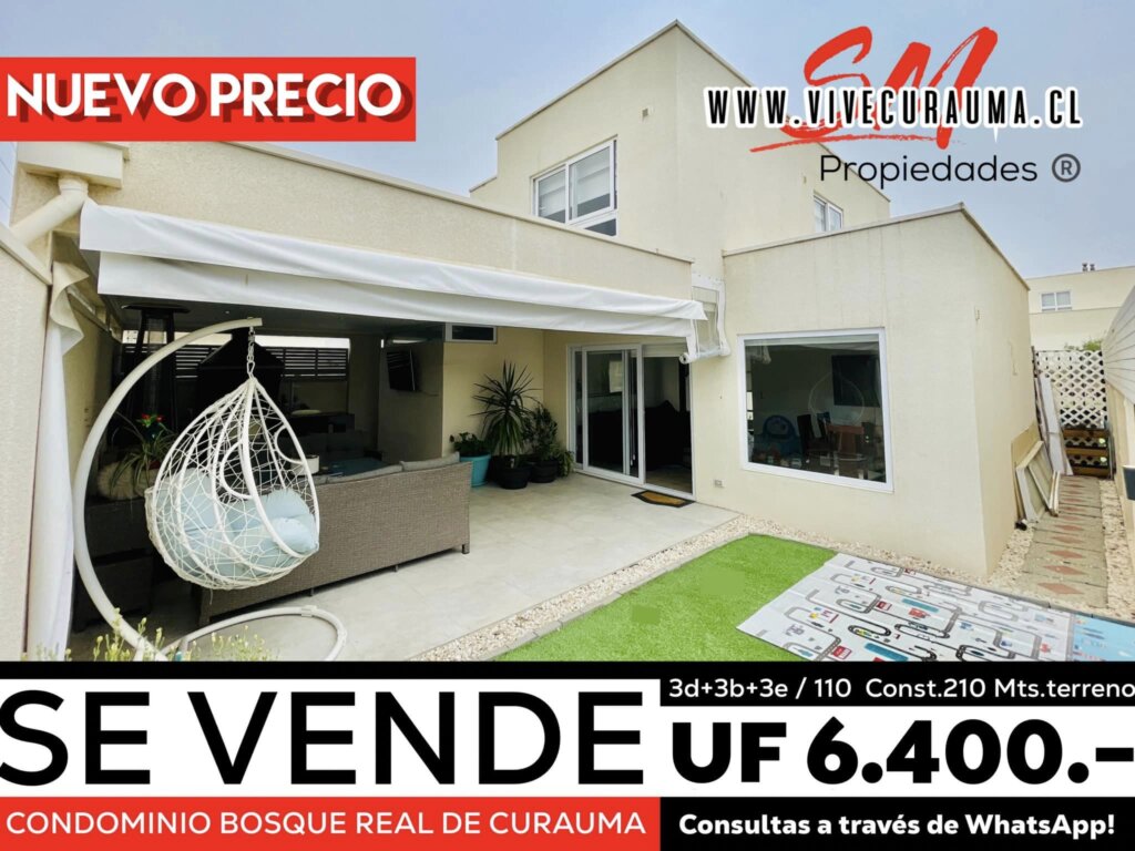 CURAUMA – CASA EN VENTA CONDOMINIO BOSQUE REAL DE CURAUMA MOD B Imagen 1