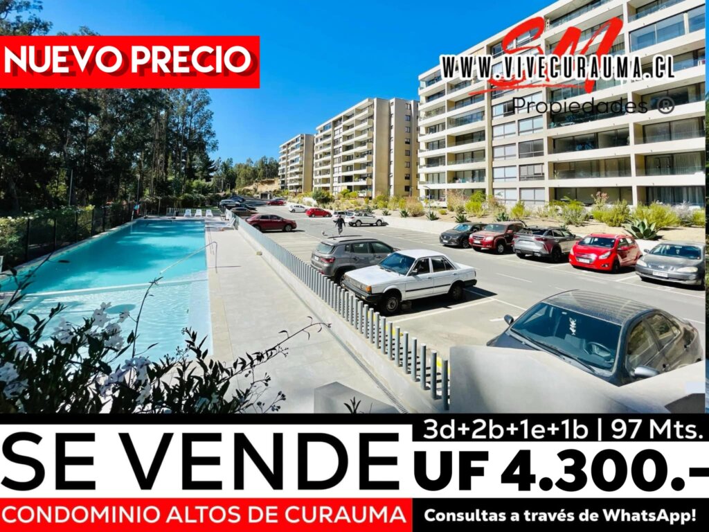 CURAUMA – DEPARTAMENTO EN VENTA EN CONDOMINIO ALTOS DE CURAUMA Imagen 1