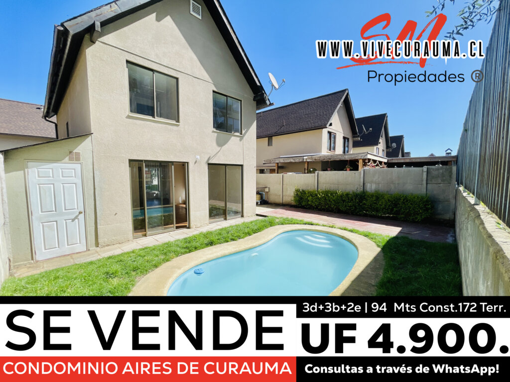 CURAUMA – CASA EN VENTA CONDOMINIO AIRES DE CURAUMA Imagen 3