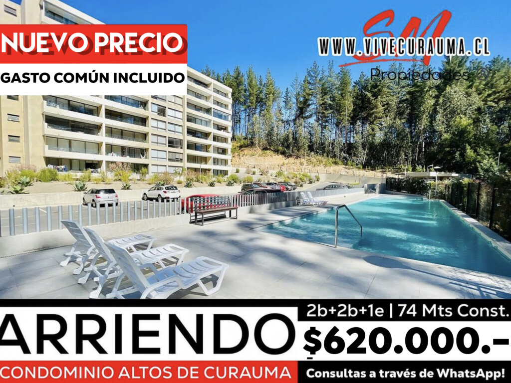 CURAUMA – DEPARTAMENTO EN ARRIENDO CONDOMINIO ALTOS DE CURAUMA Imagen 1