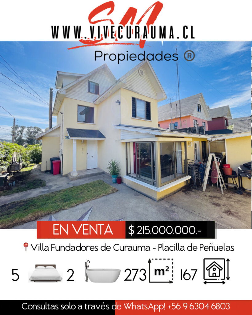 CURAUMA – CASA EN VENTA VILLA FUNDADORES DE CURAUMA Imagen 3