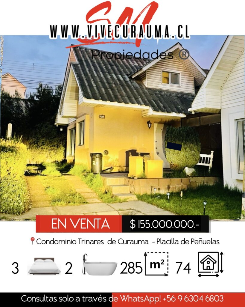 CURAUMA | CASA EN VENTA CONDOMINIO TRINARES DE CURAUMA Imagen 2
